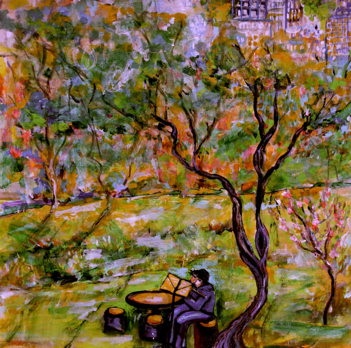 Flute Player in Tokyo Park