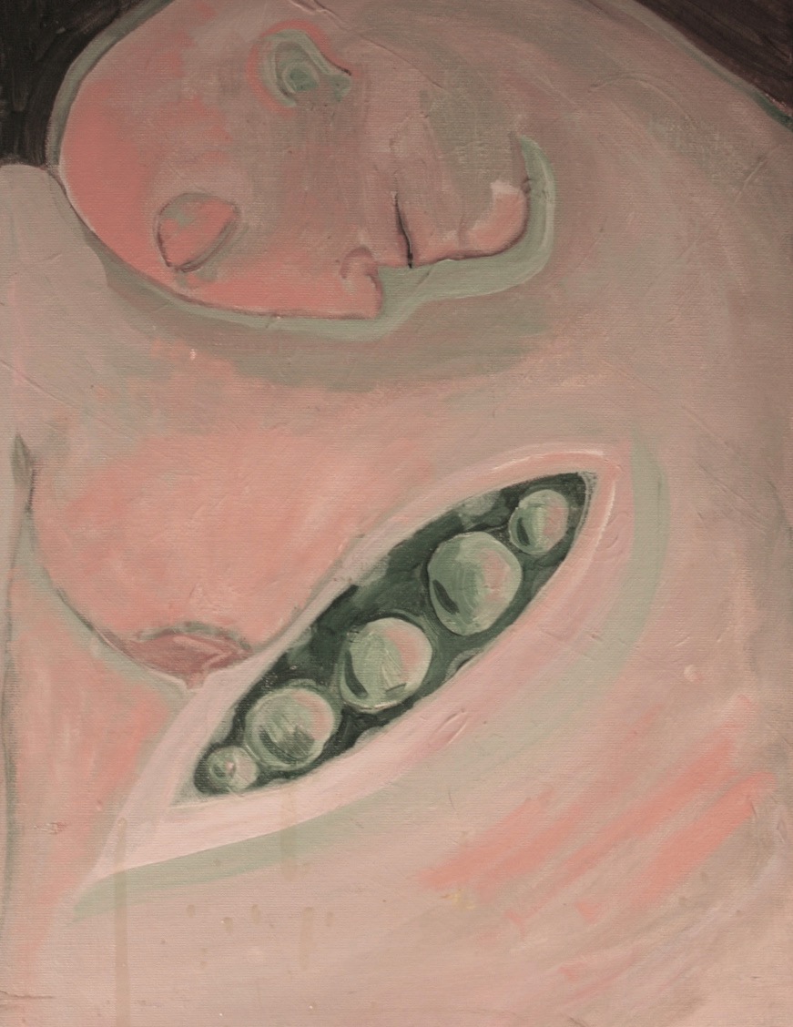 Woman and Peas